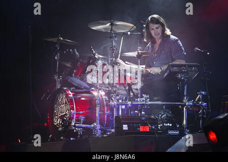 Santa Ynez, California, USA. 26th May, 2017. Chris Thompson, drummer of The Eli Young Band performed a live concert at the Chumash Casino in Santa Ynez, CA. Credit: John Pyle/ZUMA Wire/Alamy Live News Stock Photo