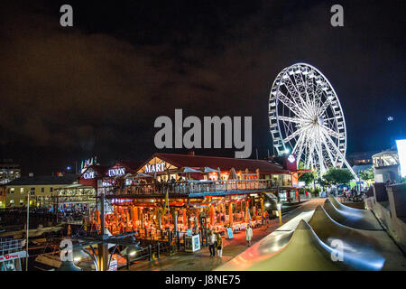 South Africa - January 30 2015: Cape town victoria and alfred waterfront Stock Photo