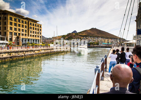 South Africa - January 30 2015: Cape town victoria and alfred waterfront Stock Photo