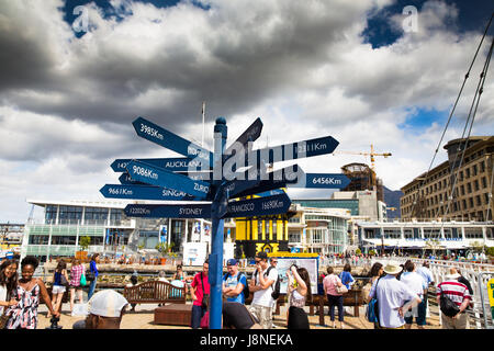 South Africa - January 30 2015: Cape town victoria and alfred waterfront Stock Photo