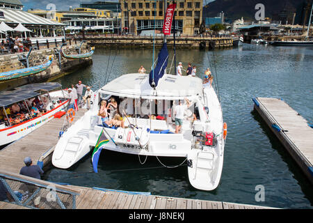 South Africa - January 30 2015: Cape town victoria and alfred waterfront Stock Photo