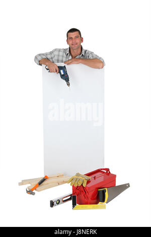 board, bit, blank, european, caucasian, uninhabited, carpenter, carpentry, Stock Photo