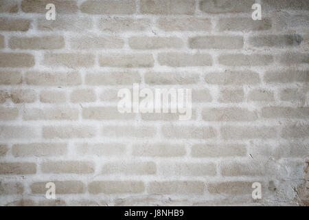 Empty brick gray plastered wall with space for text Stock Photo