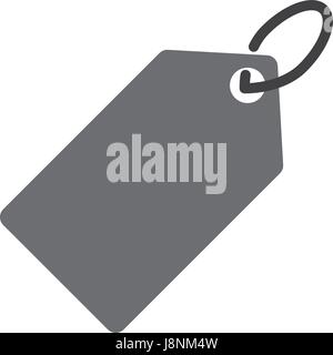 Price tag - vector icon in black on a white background. Stock Vector