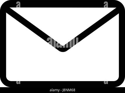 Envelope Mail icon, vector illustration. Flat design style Stock Vector