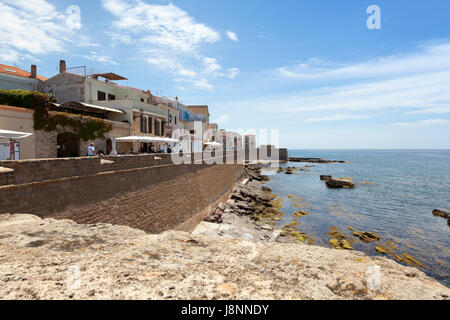 The beautiful walled town of Alghero, Northern Sardinia Stock Photo