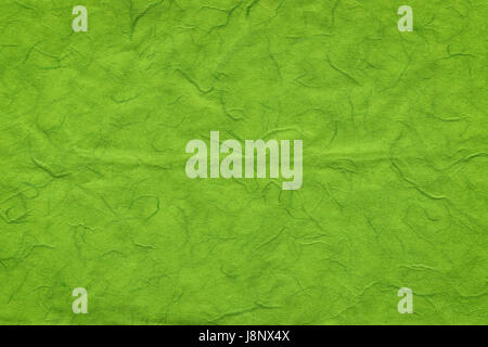 Green handmade paper texture, high resolution Stock Photo