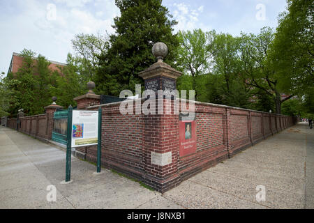 christ church burial ground the last resting place of benjamin franklin Philadelphia USA Stock Photo