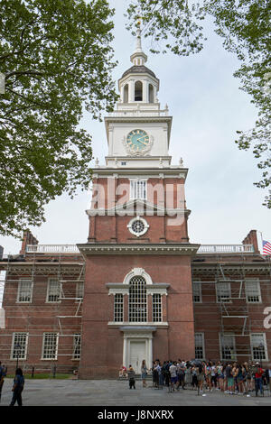 south facade Independence Hall Philadelphia USA Stock Photo