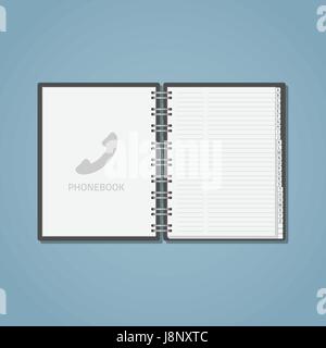 Open phon ebook Stock Vector