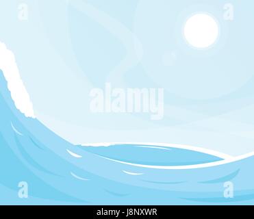 Sea waves background Stock Vector