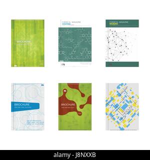 Set of book cover designs Stock Vector
