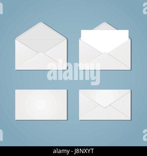 Set of envelope forms Stock Vector
