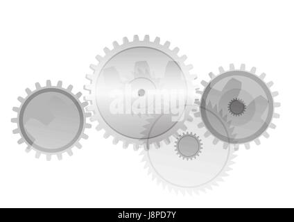 Background with gears Stock Vector