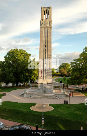 Memorial Bell Tower at North Carolina State University, Raleigh, USA Stock Photo