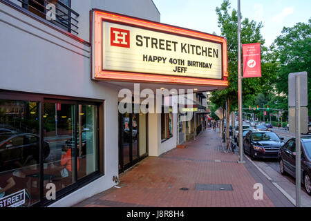 Hillsborough Street at on campus of North Carolina State University, Raleigh, USA Stock Photo