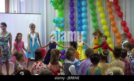 Kursk, Russia - May 26, 2017: graduation party at kindergarten Stock Photo