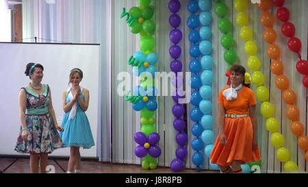 Kursk, Russia - May 26, 2017: graduation party at kindergarten Stock Photo