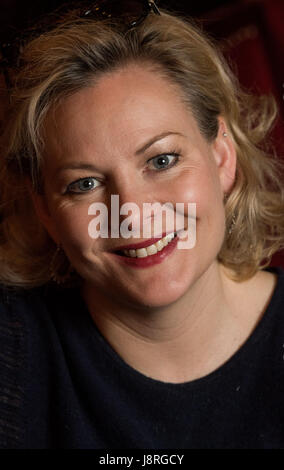 Actress Sara Stewart at The Kings Theatre Edinburgh Stock Photo