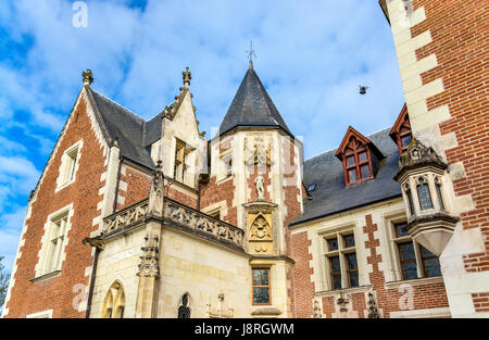 Chateau du Clos Luce in Amboise, France. Stock Photo