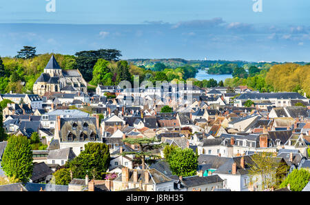 View of the medieval town of Amboise in France, the Loire Valley Stock Photo