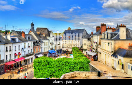 View of the medieval town of Amboise in France, the Loire Valley Stock Photo