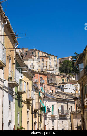 Panoramic View Of Sant'agata Di Puglia, A Medieval Village In Southern 