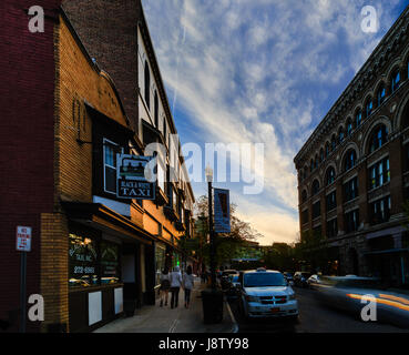 downtown Troy NY street Stock Photo - Alamy
