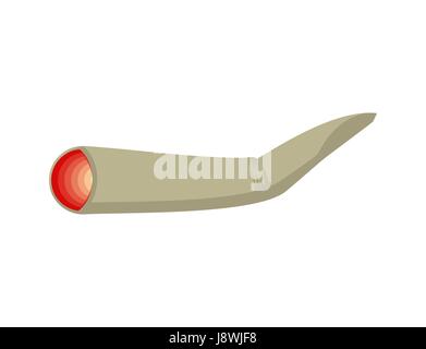 joint or spliff isolated. Drugs smoking. Marijuana, Hemp Stock Vector