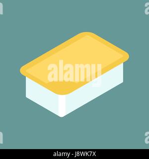 Mustard DIP pack  isolated. Sauce for fast food on white background Stock Vector