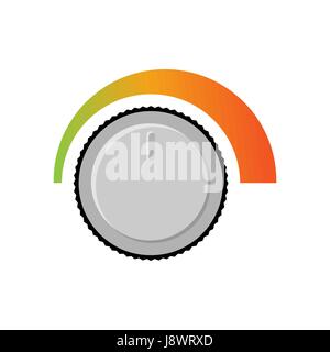 Adjusting volume. Sound level. Changing  loudness level of audio Stock Vector