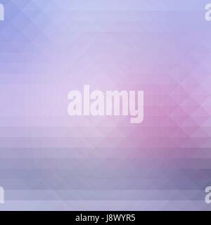 Pale pink grey blue abstract geometric background with rows of triangles, square Stock Vector