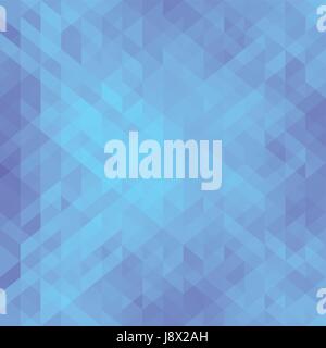 Beautiful blue background with triangle. Geometric design for business, science, medicine and technology presentations. Vector illustration Stock Vector