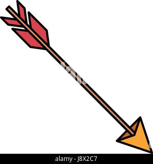 hunting arrow isolated icon vector illustration design Stock Vector Art ...