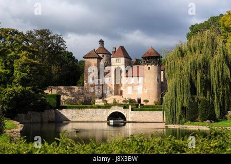 France, Saone et Loire, Sercy, Sercy castle Stock Photo