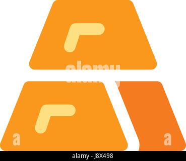 gold stack Stock Vector