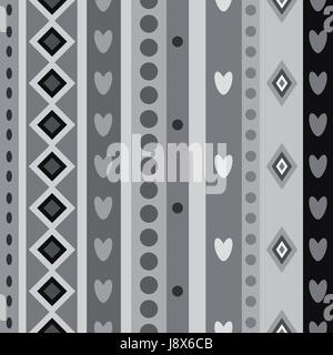 Black white seamless stripes pattern.  Stock Vector