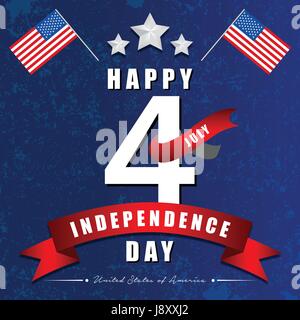 American Independence day poster Stock Vector
