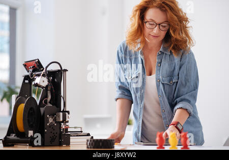 Nice professional designer working on the tablet Stock Photo