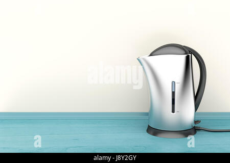 Electric kettle in the kitchen Stock Photo