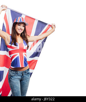 Happy American Teen Girl Holding Supplies For Painting In Hands In