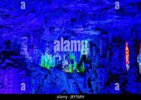 Reed Flute Cave, Guangxi Region, China. Stock Photo