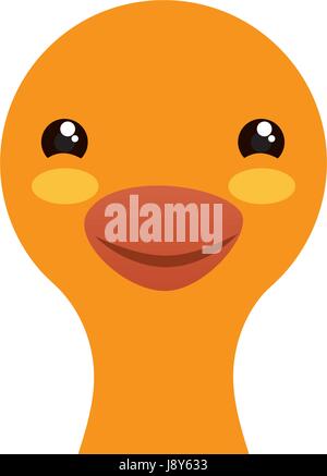Cute goose cartoon Stock Vector