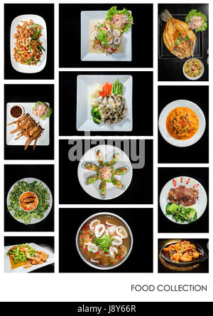 A collection of fusion food Stock Photo