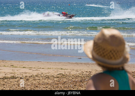 RYA Thundercats National Championships by ThunderCat Racing UK at Boscombe beach, Dorset in May Stock Photo