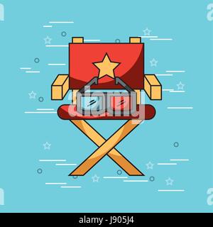 movies and cinema concept Stock Vector