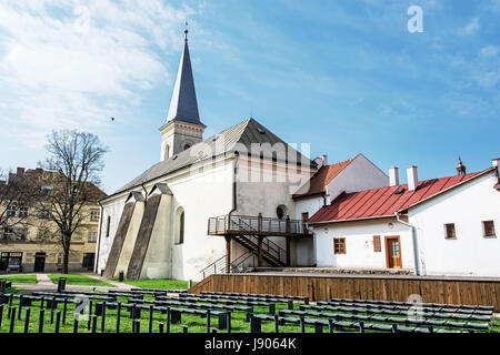 Calvinist church in Kosice, Slovak republic. Religious architecture. Travel destination. Stock Photo