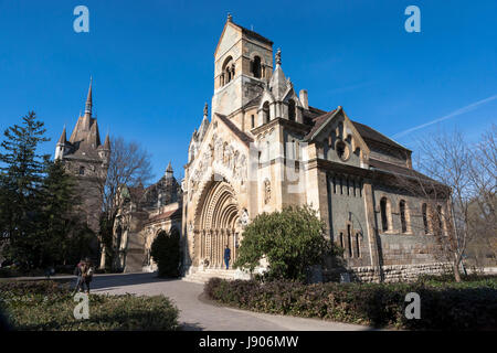 Jáki kápolna (Jak Chapel) in the Vajdahunyad Castle complex, Városliget, Budapest, Hungary Stock Photo