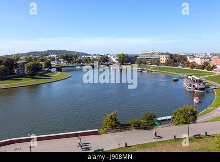 River Vistula, Krakow Stock Photo