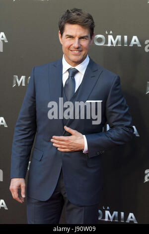 Madrid, Spain. 29th May, 2017. Tom Cruise attends 'The Mummy' premiere at Callao Cinema on May 29, 2017 in Madrid, Spain. | Verwendung weltweit Credit: dpa/Alamy Live News Stock Photo